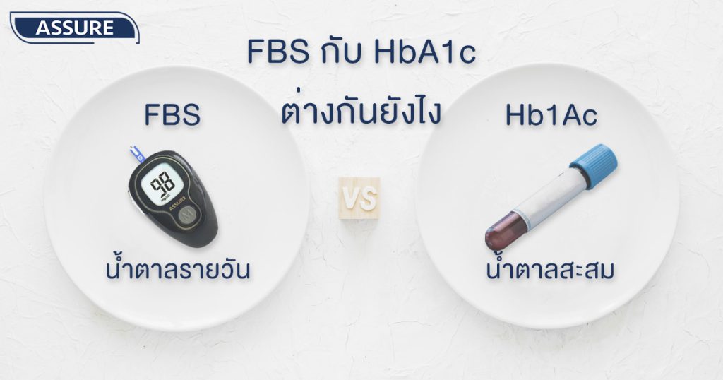 ค่าน้ำตาลในเลือด FBS กับ HbA1c ต่างกันยังไง